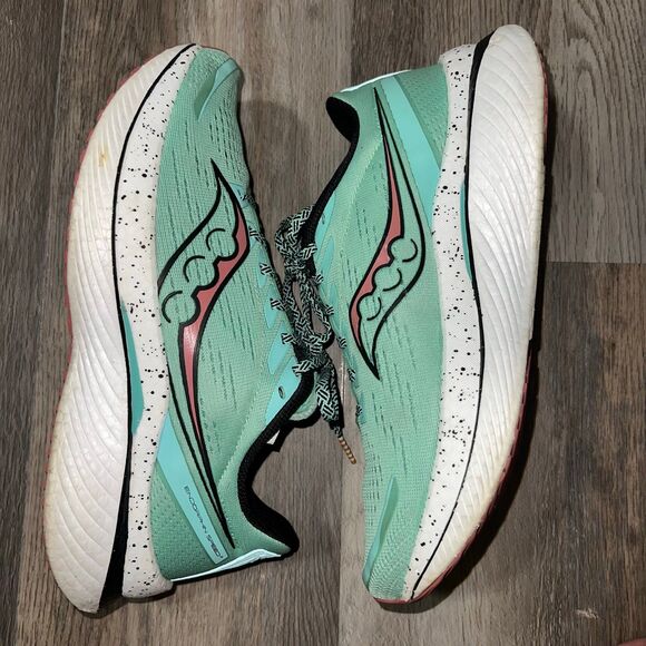 Saucony Endorphin Speed 3 Women’s Running Shoes 10.5 Spring Black Vert - Picture 8 of 11